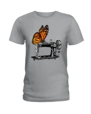 A Monarch And A Quilting Machine Ladies T-Shirt thumbnail