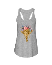Flowers And Elephant Ladies Flowy Tank thumbnail