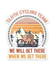 Sloth Cycling Team Sticker - Single (Vertical) front