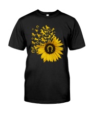 Horses Sunflower Classic T-Shirt front