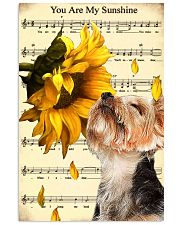 Sunflower Yorkie Sunshine 11x17 Poster front