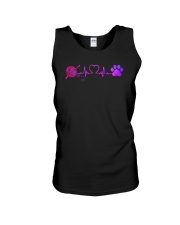 Heartbeat Crochet And Dog Unisex Tank thumbnail