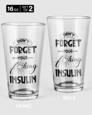 Don't Forget Your Insulin Pint Glass tile