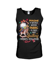 Quilting Makes You Thin Unisex Tank tile