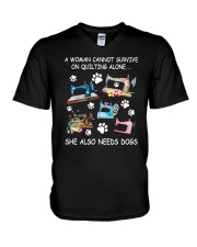 She Also Need A Dog V-Neck T-Shirt thumbnail