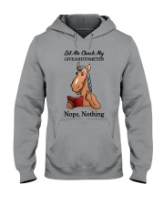 Horse Let Me Check Hooded Sweatshirt tile