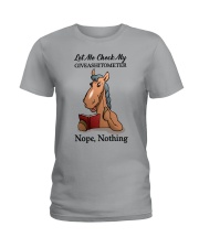 Horse Let Me Check Ladies T-Shirt tile