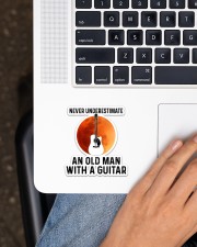 Old Guitar Man Sticker - Single (Vertical) aos-sticker-single-vertical-lifestyle-front-11