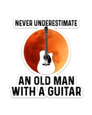 Old Guitar Man Sticker - Single (Vertical) front