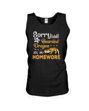 Sorry My Bearded Dragon Ate My Homework Unisex Tank thumbnail