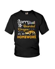Sorry My Bearded Dragon Ate My Homework Youth T-Shirt front