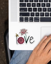 Love Namaste Sticker - Single (Horizontal) aos-sticker-single-horizontal-lifestyle-front-11