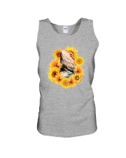 Bearded Dragon And Sunflowers Unisex Tank thumbnail