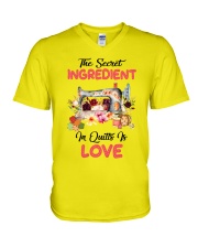 The Secret Ingredient In Quilts Is Love V-Neck T-Shirt thumbnail