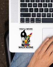 Autism Dad You Never Walk Alone Sticker - Single (Vertical) aos-sticker-single-vertical-lifestyle-front-11