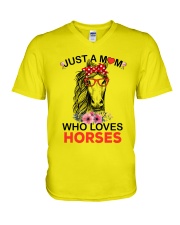 Just A Mom Who Loves Horses V-Neck T-Shirt thumbnail