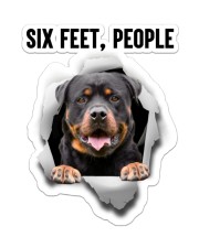 Rottweiler Six Feet People Sticker - Single (Vertical) front