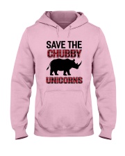 Save The Chubby Unicorn Hooded Sweatshirt front