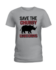 Save The Chubby Unicorn Ladies T-Shirt thumbnail