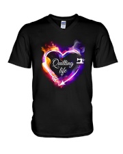 Quilting Life V-Neck T-Shirt thumbnail