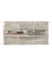 Quilting She Works Willingly NTV Cloth face mask front