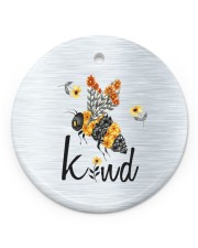 Bee Kind Circle ornament - single (porcelain) front