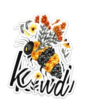 Bee Kind Sticker - 2 pack (Vertical) thumbnail