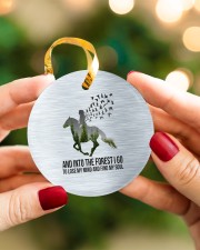 Horse Into The Forest I Go Circle ornament - single (porcelain) aos-circle-ornament-single-porcelain-lifestyles-08