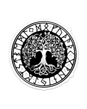 Viking Tree Of Life Sticker - Single (Vertical) front