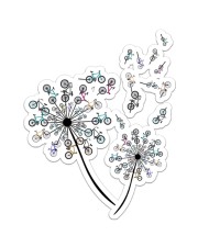 Cycling Dandelion NTV Sticker - Single (Vertical) front