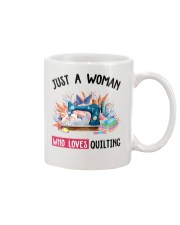 Just A Woman Who Loves Quilting Mug front