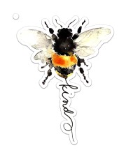 Bee Kind Sticker - Single (Vertical) front