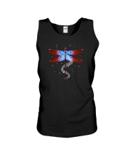 Dragonfly Us Flag Unisex Tank thumbnail