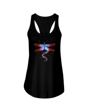 Dragonfly Us Flag Ladies Flowy Tank thumbnail
