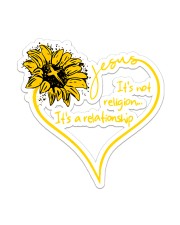 Jesus Sunflower Sticker - Single (Vertical) front