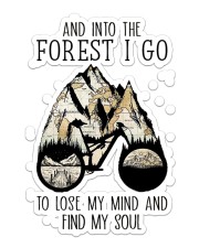 Cycling Into The Forest Sticker - Single (Vertical) front