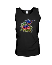 hummingbirds And Roses Unisex Tank thumbnail