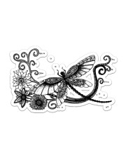 For Dragonfly Lovers Sticker - Single (Horizontal) front