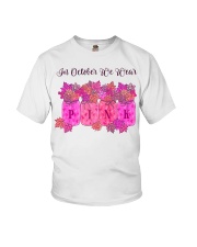 In October We Wear Pink - Breast Cancer Youth T-Shirt tile