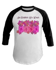 In October We Wear Pink - Breast Cancer Baseball Tee tile