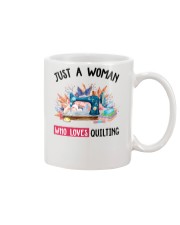 Just A Woman Who Loves Quilting Mug front