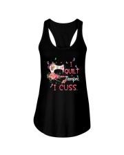 I Quilt Ladies Flowy Tank thumbnail