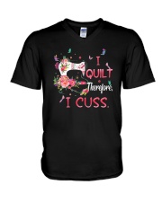 I Quilt V-Neck T-Shirt thumbnail