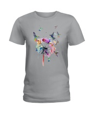 Hummingbirds And Dandelion Ladies T-Shirt thumbnail