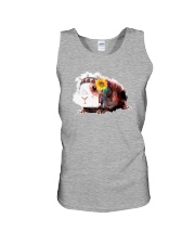 Guinea Pig And Sunflower Unisex Tank thumbnail