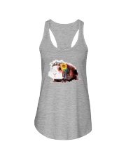 Guinea Pig And Sunflower Ladies Flowy Tank thumbnail