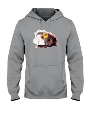 Guinea Pig And Sunflower Hooded Sweatshirt thumbnail