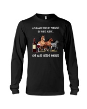 She Also Needs Horses Long Sleeve Tee thumbnail