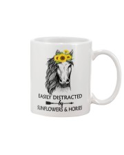 Easily Distracted By Sunflowers And Horses Mug thumbnail
