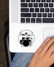 Vitruvian Man Drummer Sticker - Single (Vertical) aos-sticker-single-vertical-lifestyle-front-11